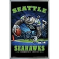 thumbnail image 1 of NFL Seattle Seahawks - End Zone 17 Wall Poster, 22.375" x 34", Framed, 1 of 2