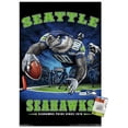 thumbnail image 1 of NFL Seattle Seahawks - End Zone 17 Wall Poster with Push Pins, 22.37" x 34", 1 of 3