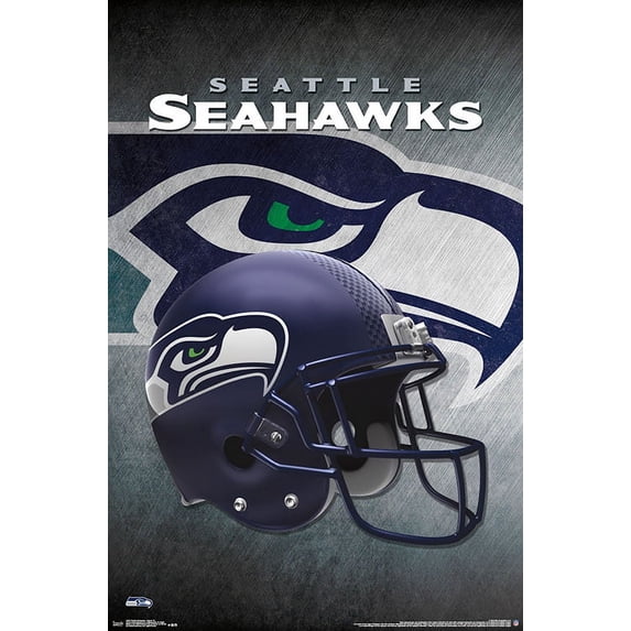 NFL Seattle Seahawks - Helmet 16 Wall Poster, 22.37" x 34"