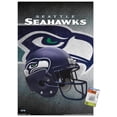 thumbnail image 1 of NFL Seattle Seahawks - Helmet 16 Wall Poster with Push Pins, 22.37" x 34", 1 of 5