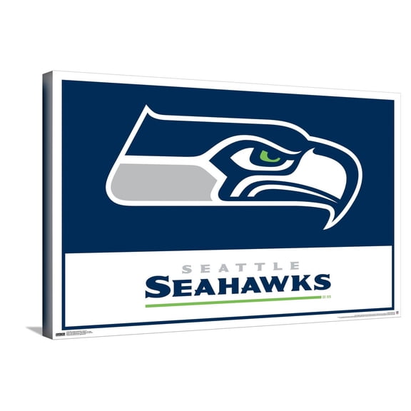 NFL Seattle Seahawks - Logo 21 Canvas Wall Poster, 22.375" x 34"