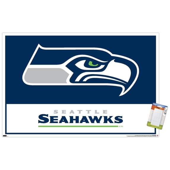NFL Seattle Seahawks - Logo 21 Wall Poster, 14.72" x 22.37"