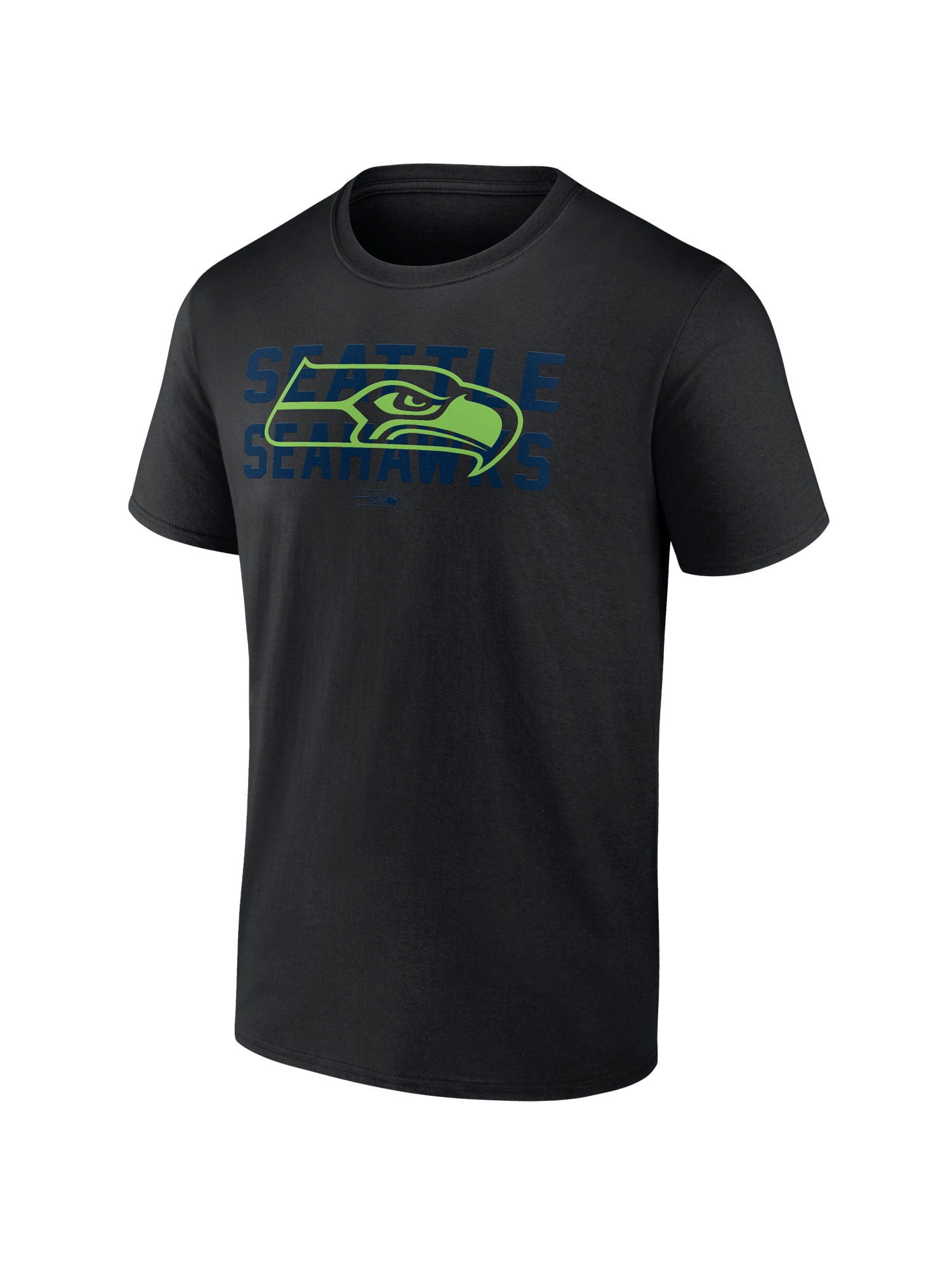 NFL Seattle Seahawks Men's Cotton Black Short Sleeve T-Shirt