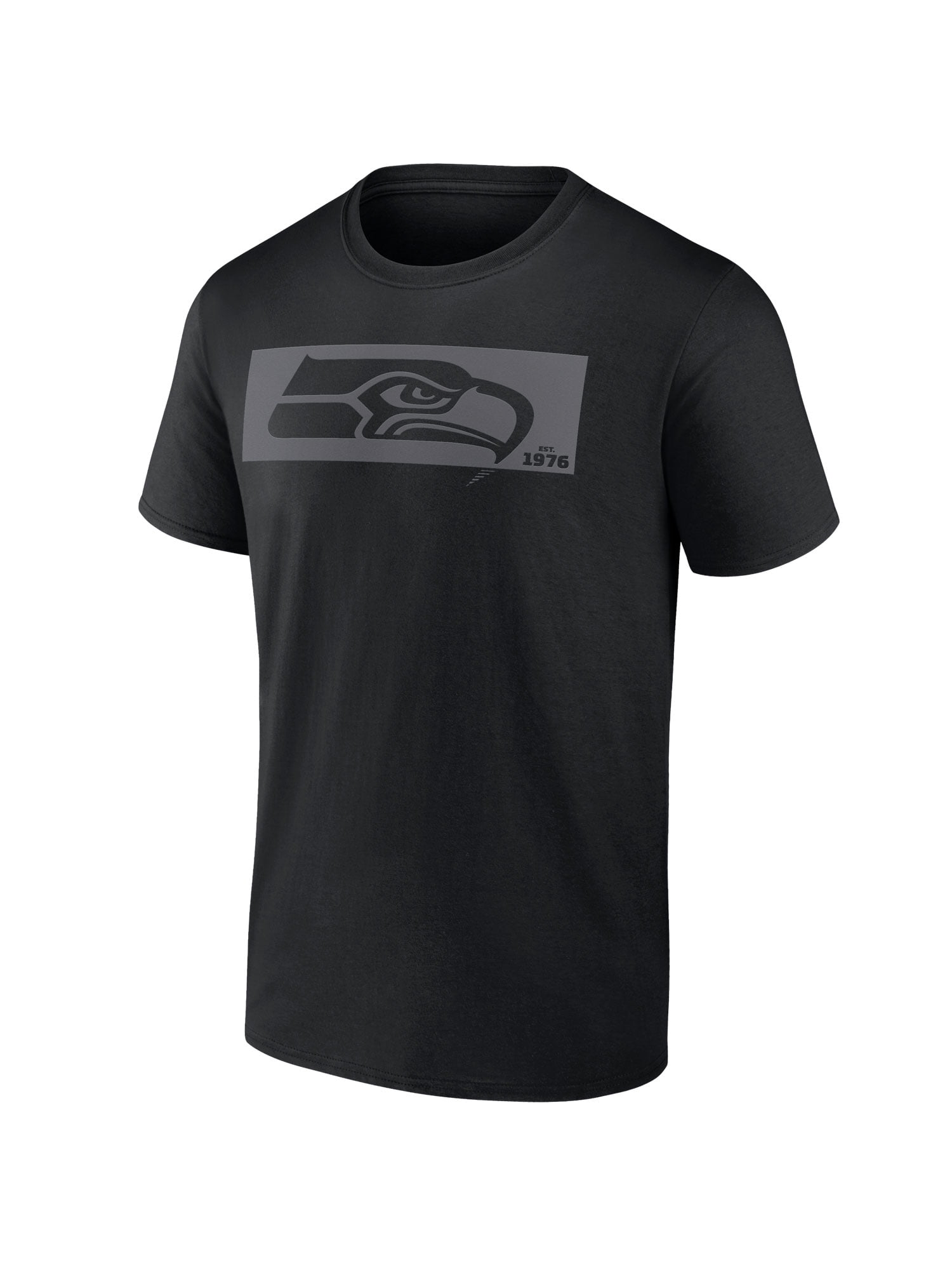 NFL Seattle Seahawks Men's Cotton Black Short Sleeve T-Shirt