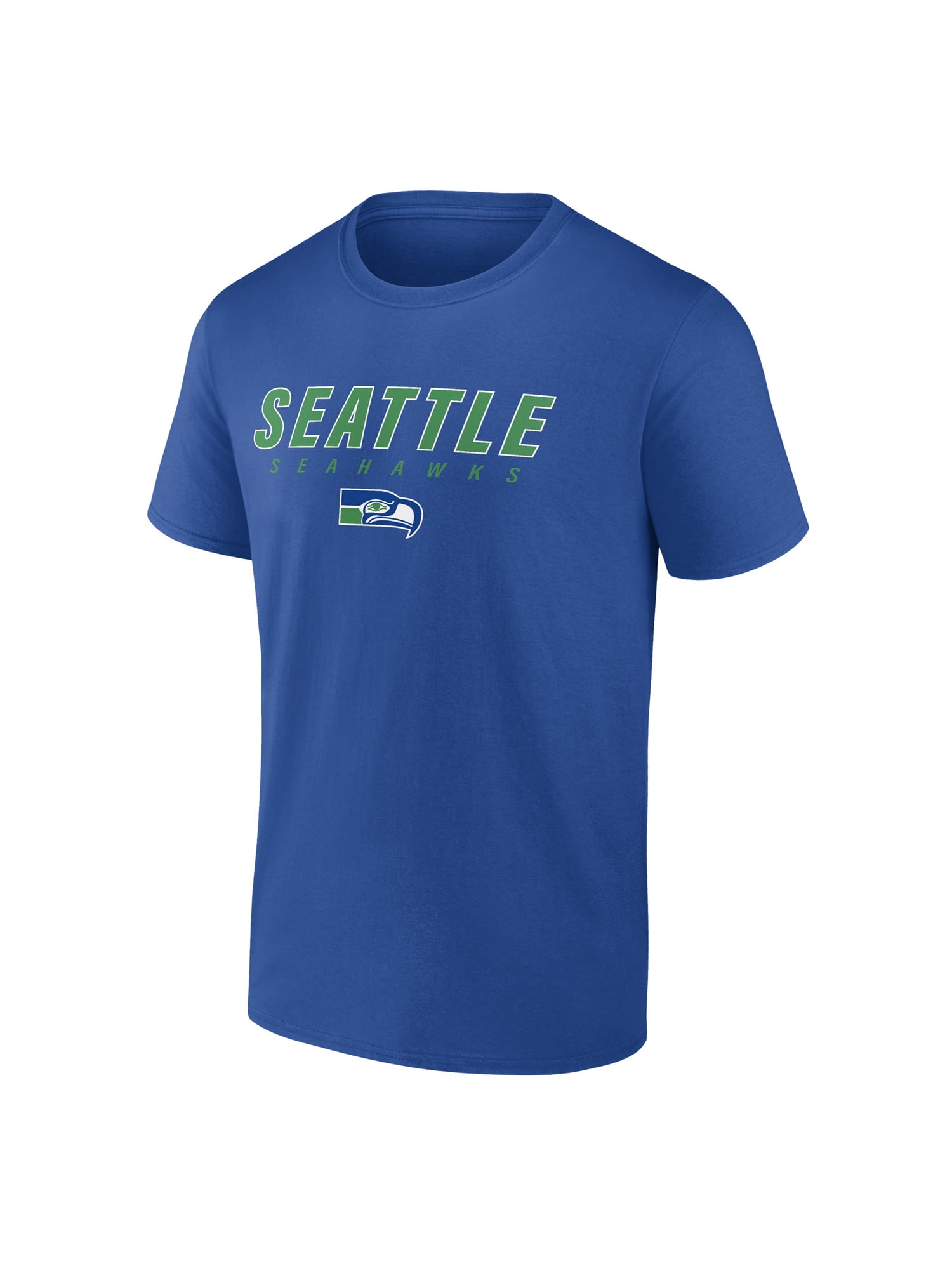 NFL Seattle Seahawks Men's Cotton Blue Short Sleeve T-Shirt