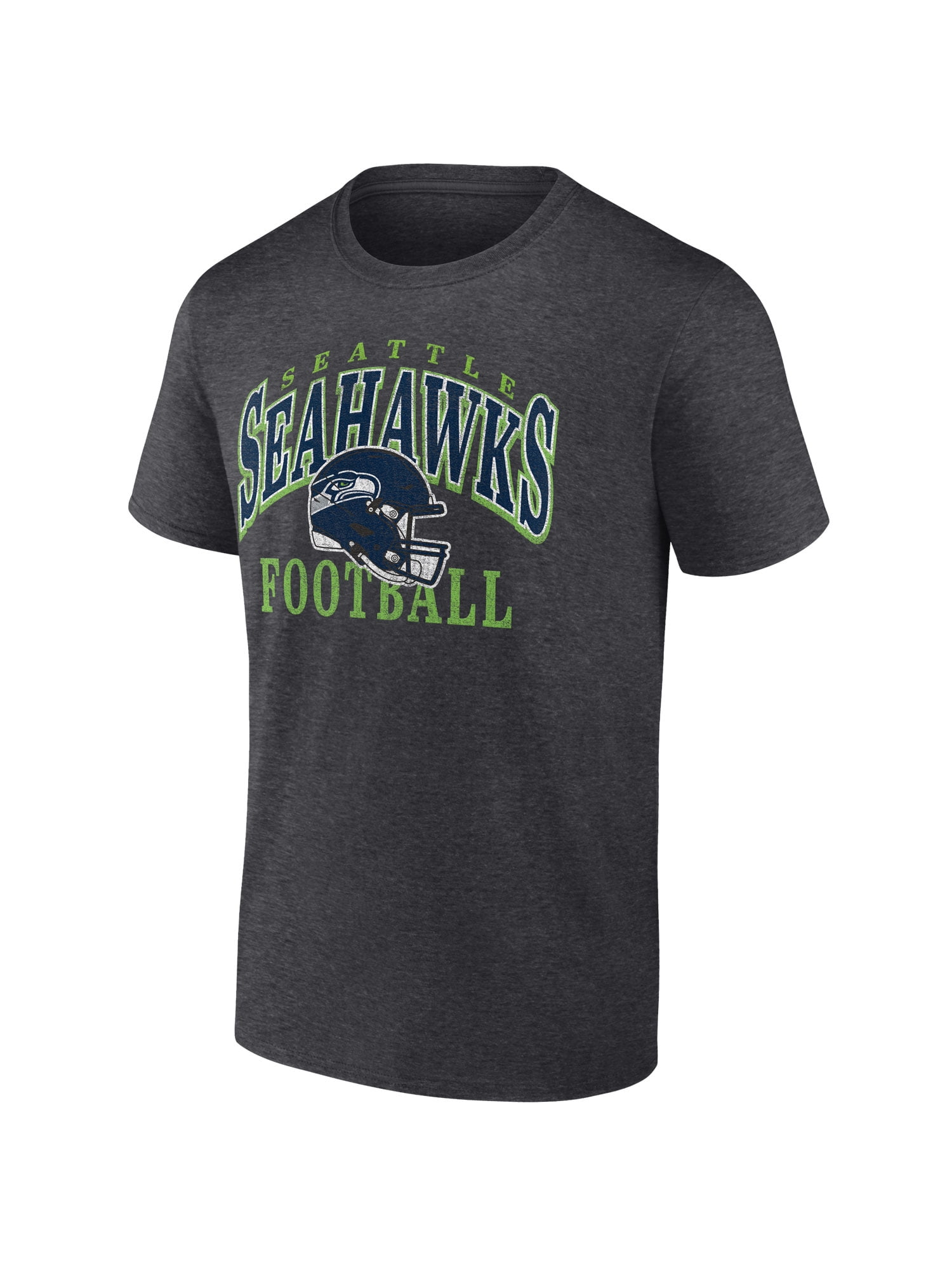 NFL Seattle Seahawks Men's Cotton Charcoal Heather Short Sleeve T-Shirt