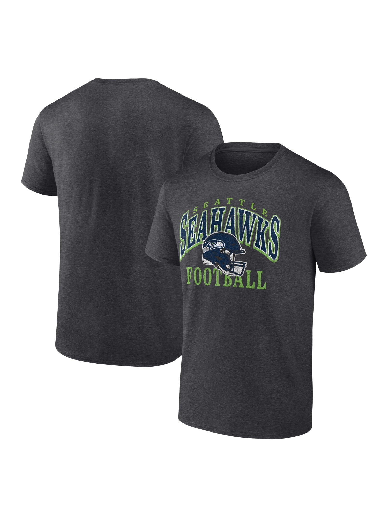 NFL Seattle Seahawks Men's Cotton Charcoal Heather Short Sleeve T-Shirt