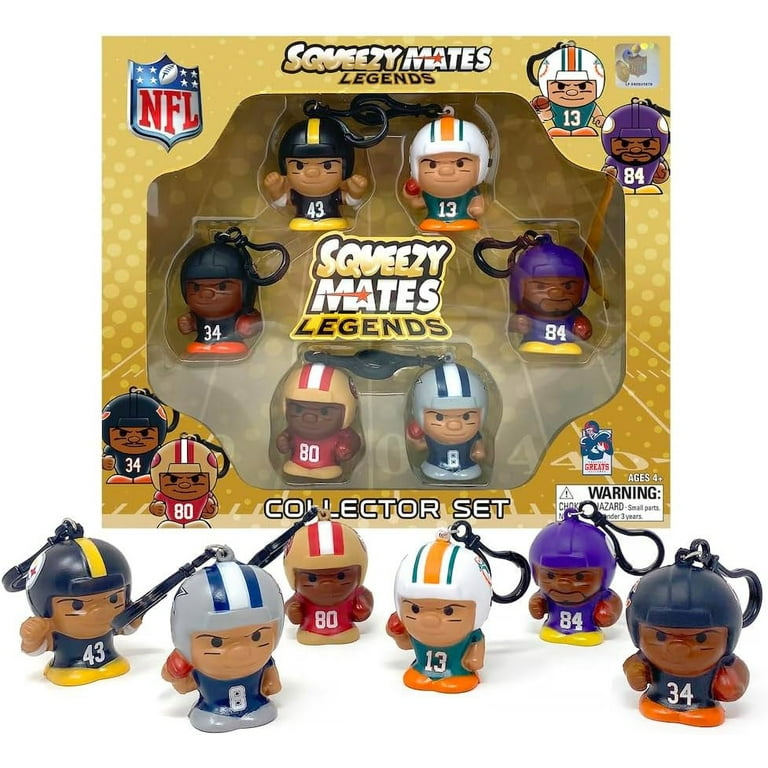 NFL Squeezy Mates Football Mini Figures Sports Legends Collector