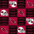 thumbnail image 1 of NFL St. Louis Cardinals 58" 100% Polyester Fleece Sports Logo Fabric By the Yard, Red and Black, 1 of 1