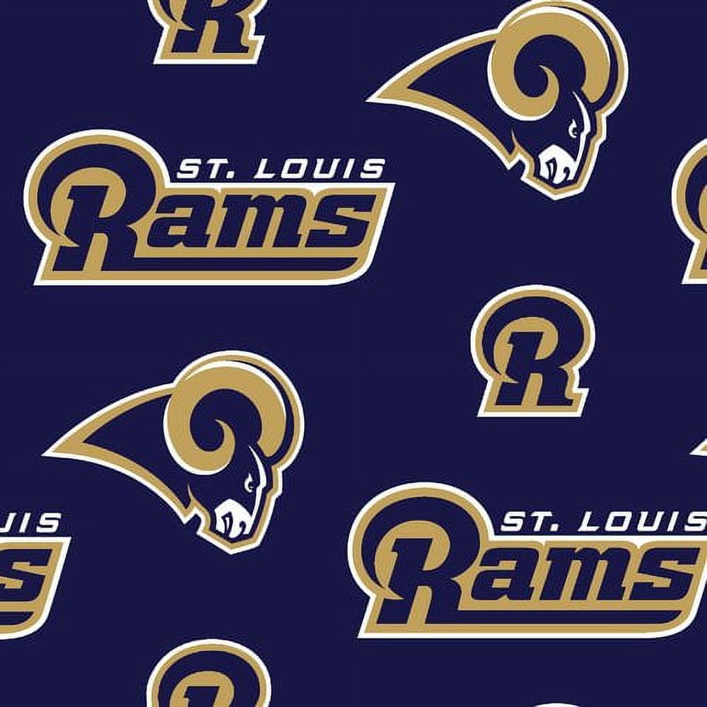 Cotton Los Angeles Rams NFL Pro Football Cotton Fabric Print by the Yard  70401D