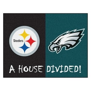 Philadelphia Eagles vs. Pittsburgh Steelers Fanatics Authentic Framed 10 x 20 House Divided Football Collage