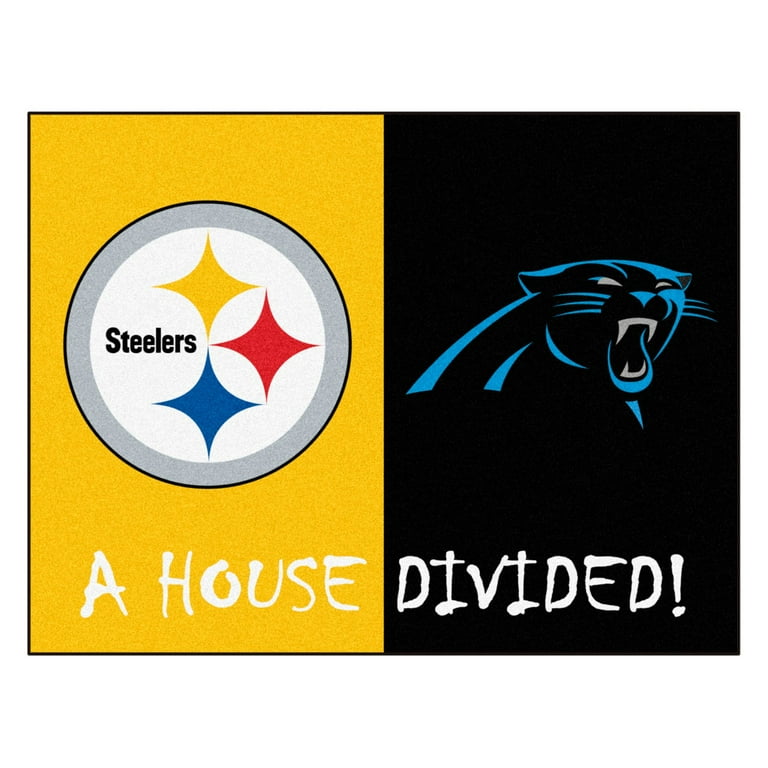 NFL Steelers Panthers House Divided Rug