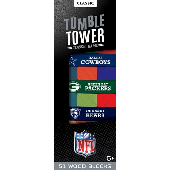 MasterPieces Real Wood Block Tumble Towers - NFL All Teams