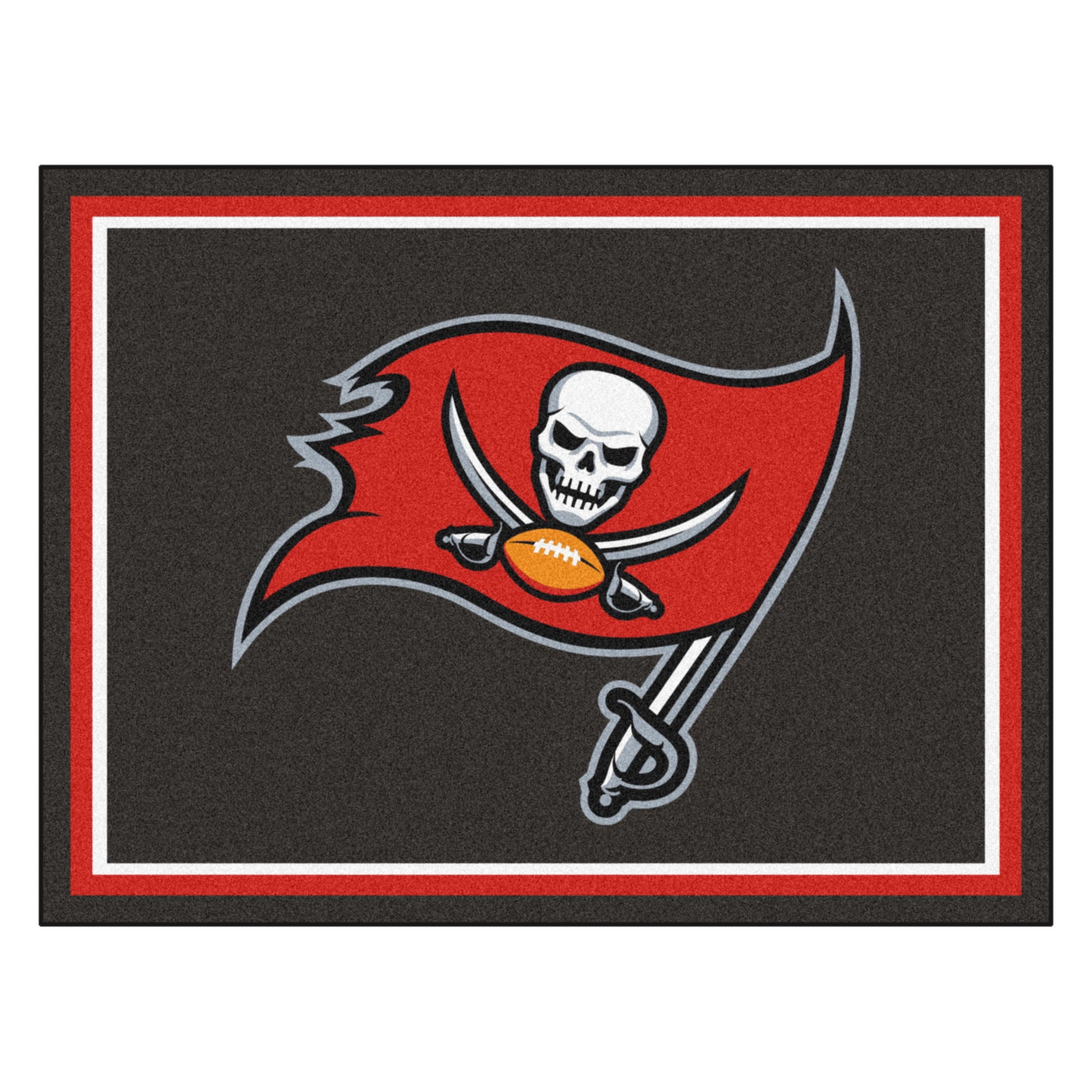 FANMATS - 7368 NFL Tampa Bay Buccaneers Nylon Face Football Field Runner  30x72