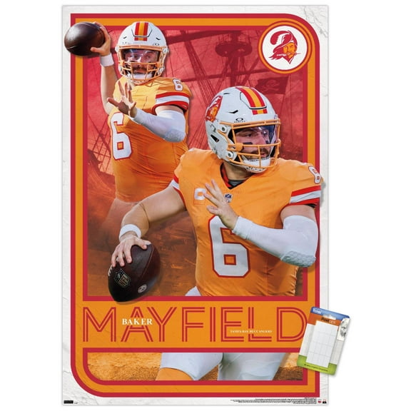 NFL Tampa Bay Buccaneers - Baker Mayfield 24 Wall Poster, 22.375" x 34"