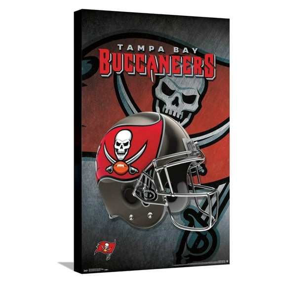 NFL Tampa Bay Buccaneers - Helmet 16 Canvas Wall Poster, 14.725" x 22.375"