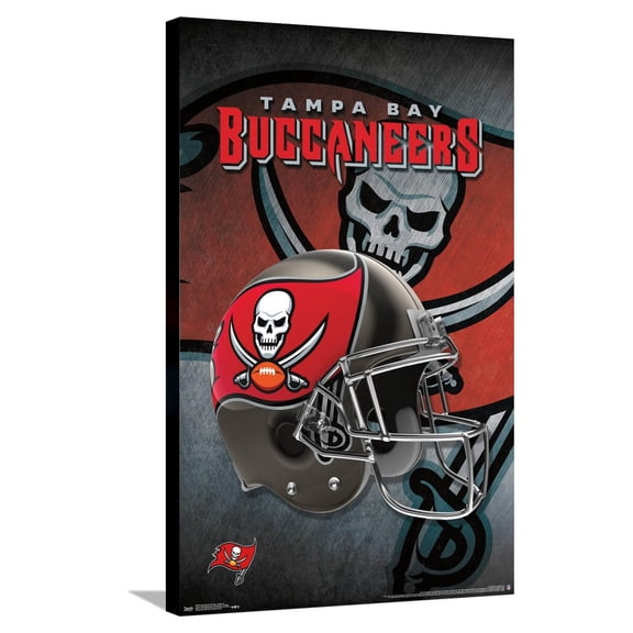 NFL Tampa Bay Buccaneers - Helmet 16 Canvas Wall Poster, 22.375" x 34"
