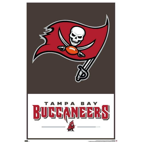 NFL Tampa Bay Buccaneers - Logo 21 Wall Poster, 22.375" x 34"