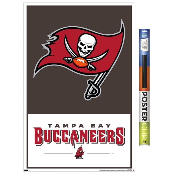 NFL Tampa Bay Buccaneers - Logo 21 Wall Poster, 22.375" x 34"