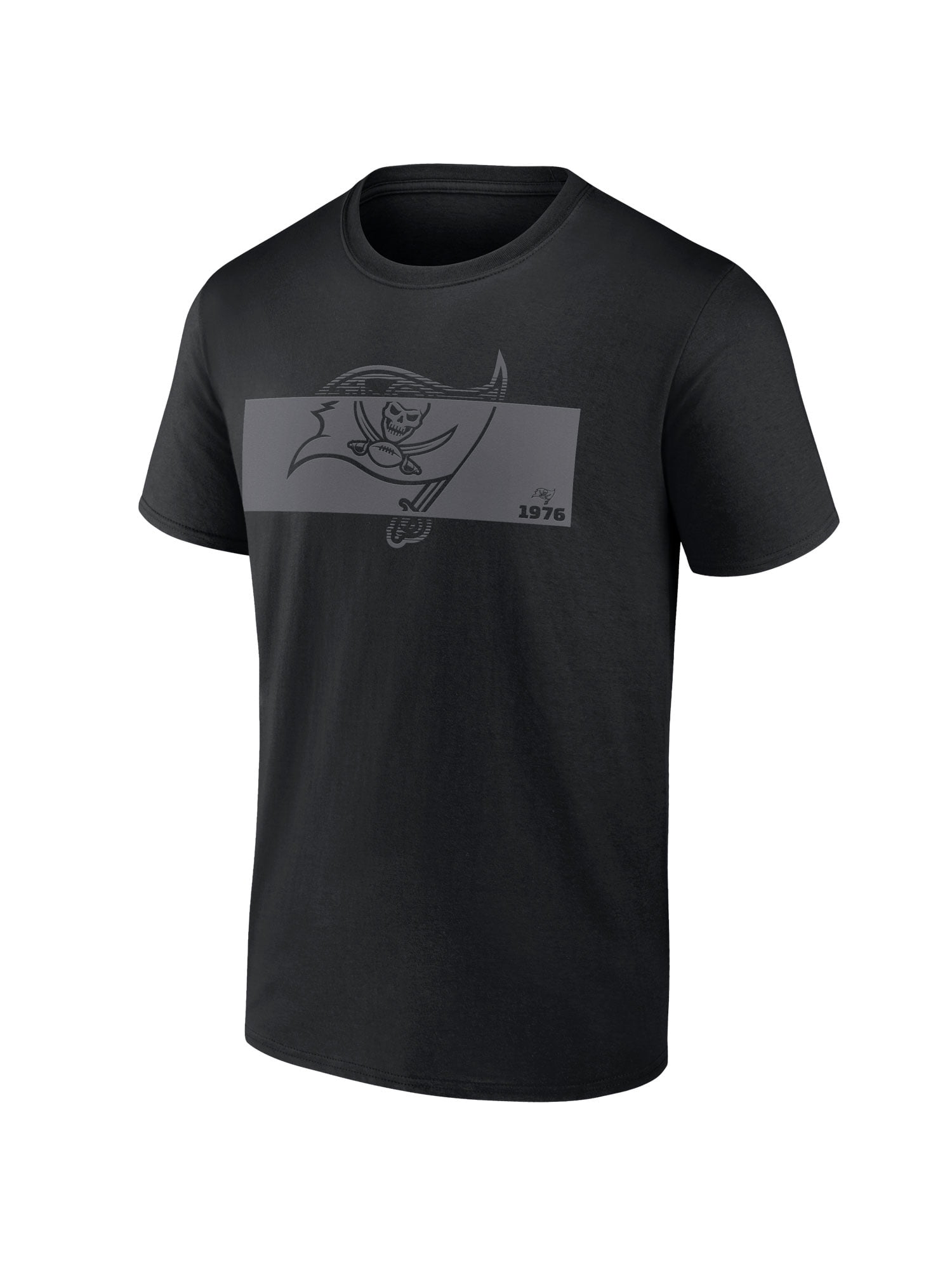 NFL Tampa Bay Buccaneers Men's Cotton Black Short Sleeve T-Shirt