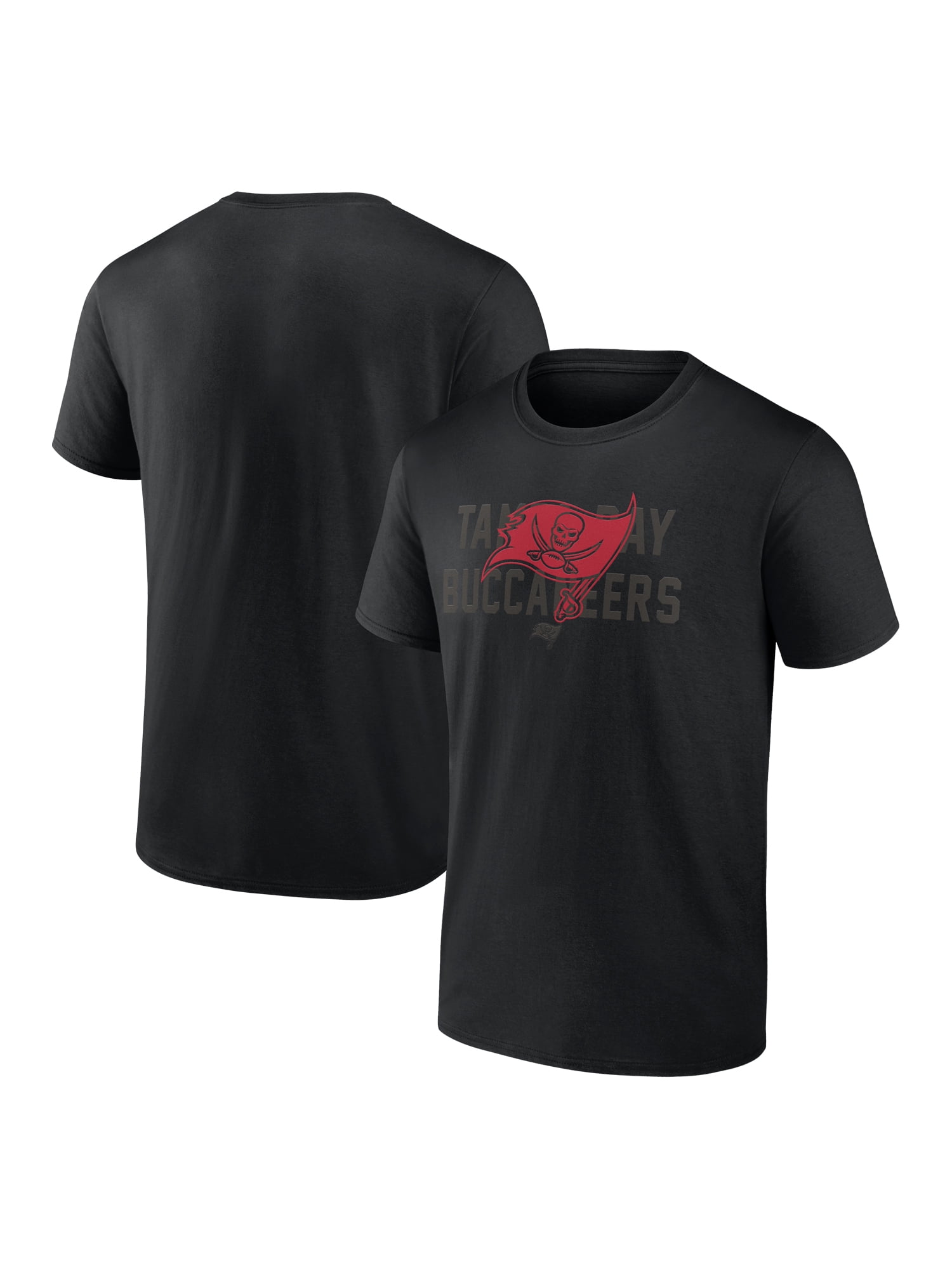 NFL Tampa Bay Buccaneers Men's Cotton Black Short Sleeve T-Shirt