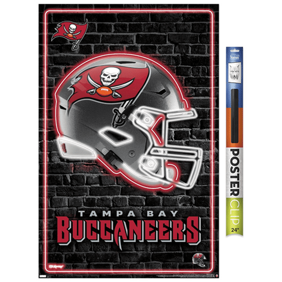NFL Tampa Bay Buccaneers - Neon Helmet 23 Wall Poster, 22.375" x 34"