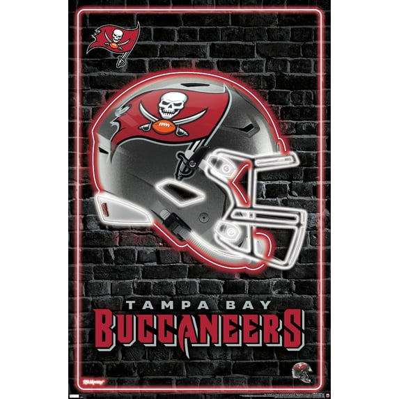 NFL Tampa Bay Buccaneers - Neon Helmet 23 Wall Poster, 22.375" x 34"