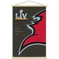 thumbnail image 1 of NFL Tampa Bay Buccaneers - Super Bowl LV Minimalist Logo Wall Poster with Wooden Magnetic Frame, 22.375" x 34", 1 of 3