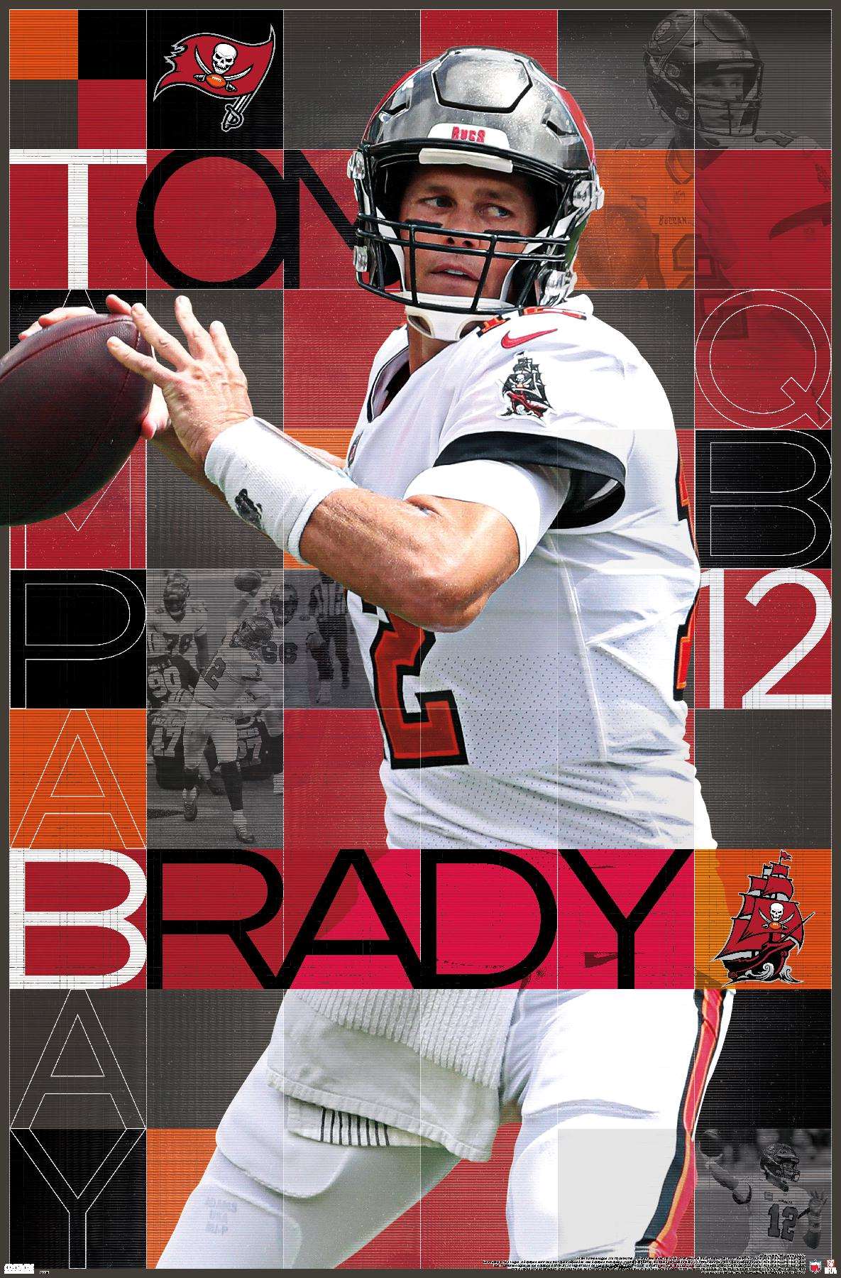 NFL Tampa Bay Buccaneers - Tom Brady 20 Wall Poster, 14.725" x 22.375"
