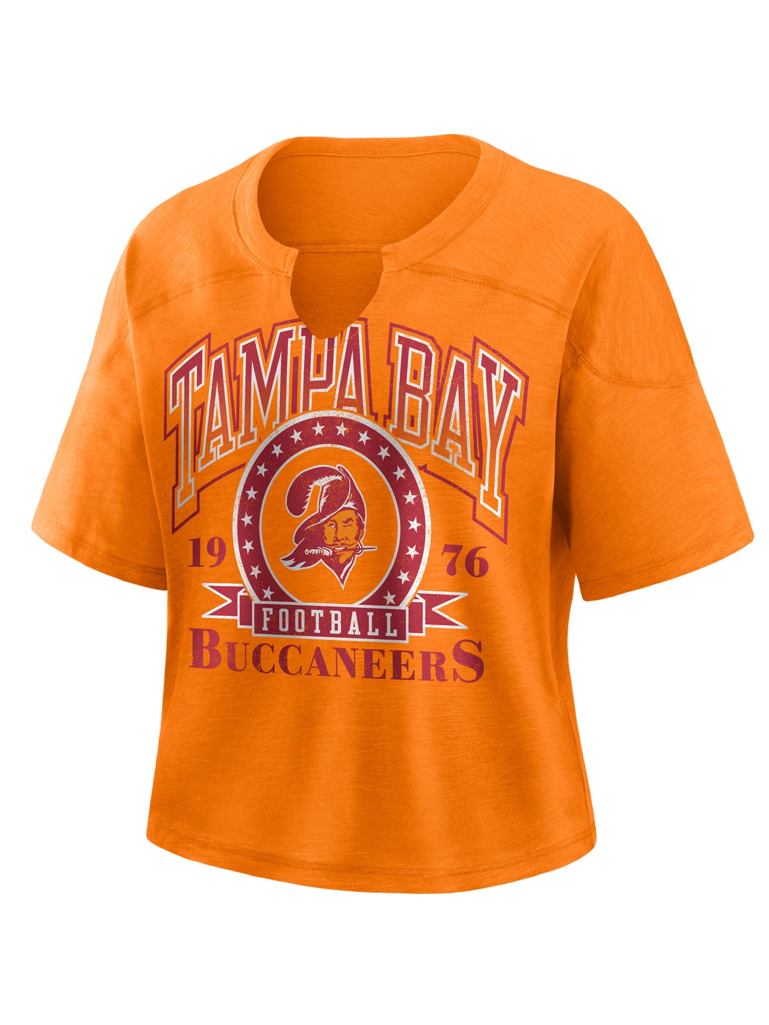 NFL Tampa Bay Buccaneers Women's Cotton Red Short Sleeve T-Shirt