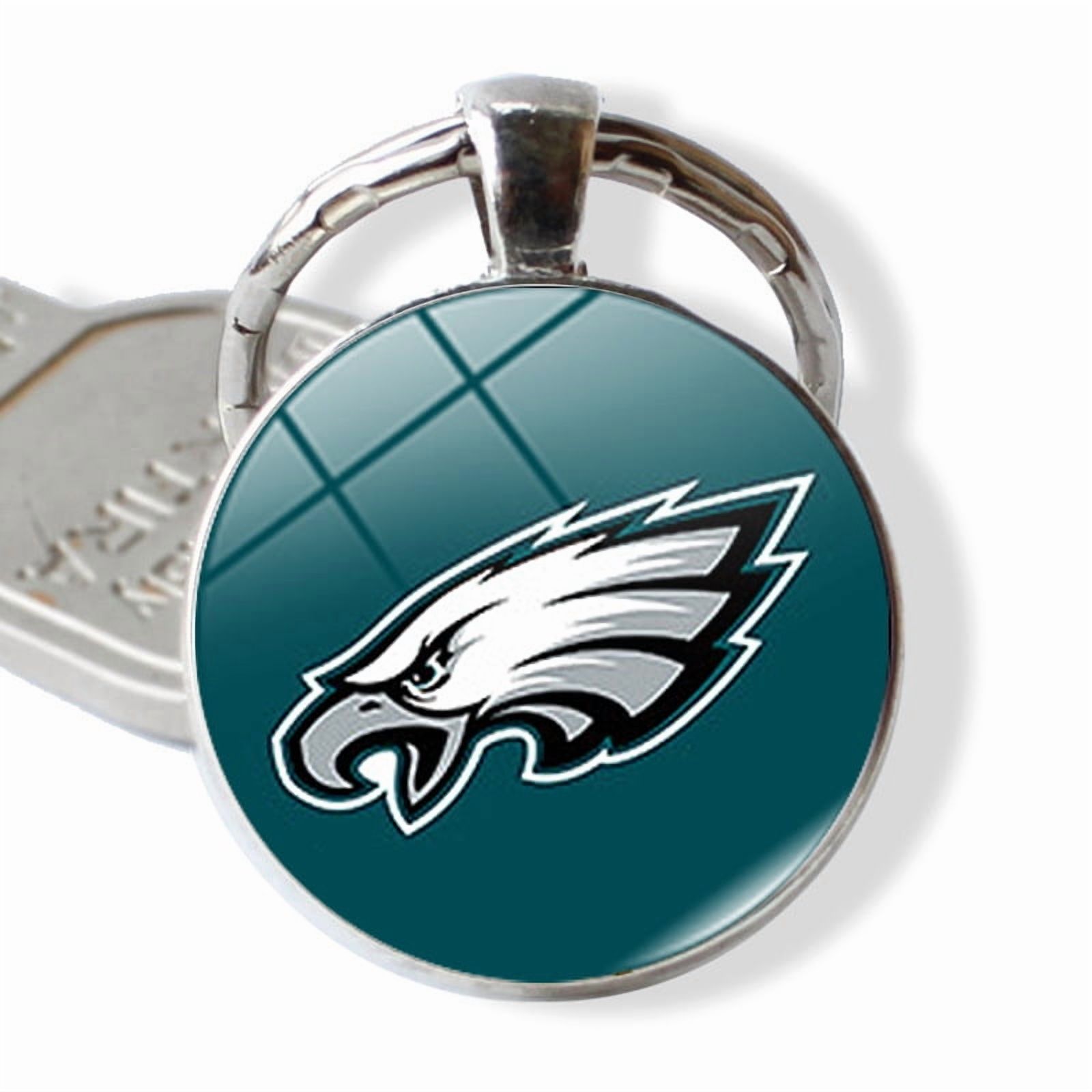 NFL Team Keychain Set, 32 Embroidered Badge Pendant with Key Ring for ...