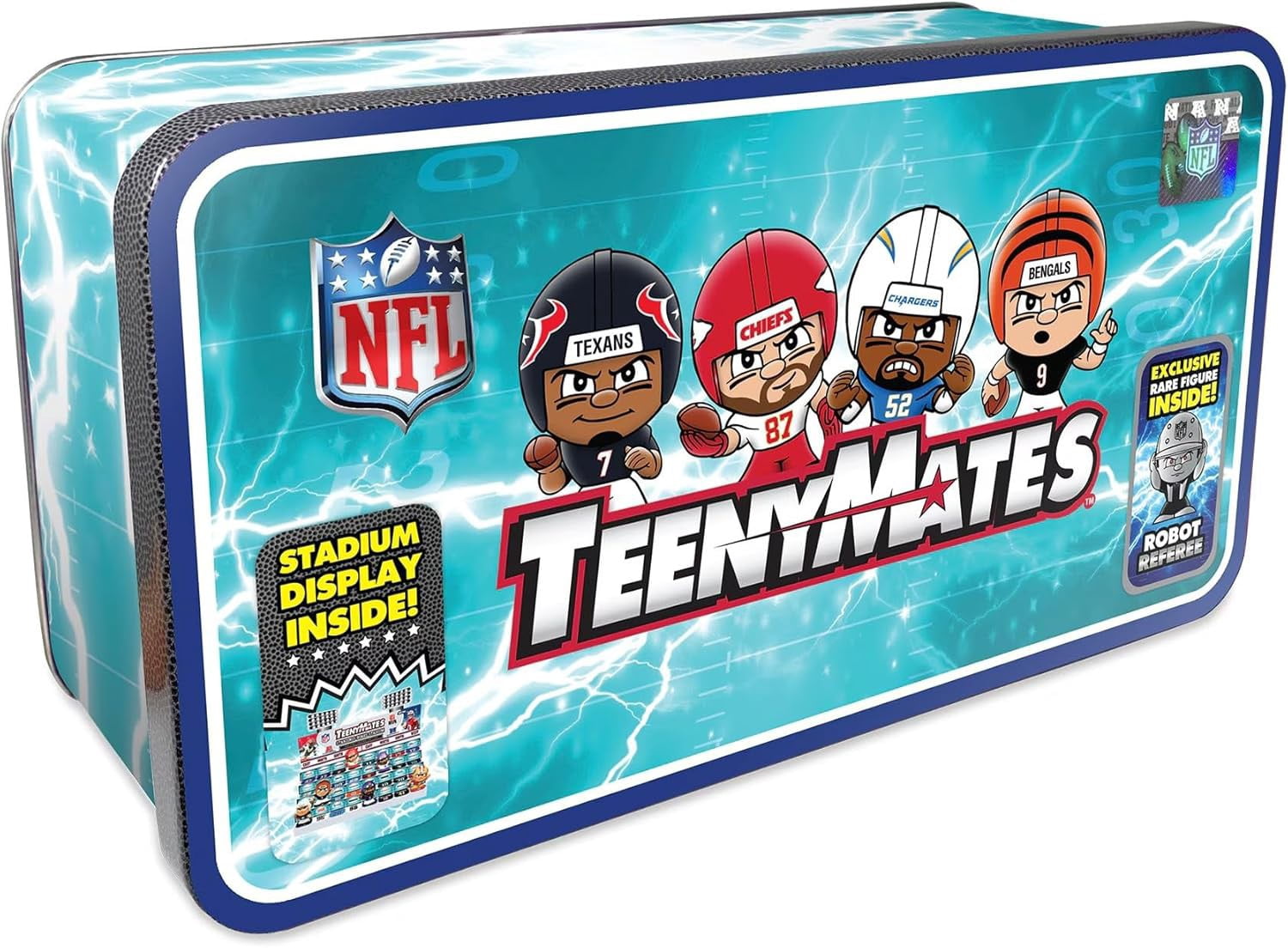 NFL TeenyMates 2025 Football Series 14 Collector Tin Set (3 Packs
