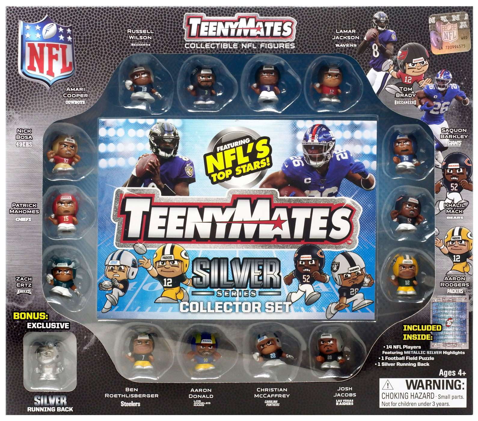 NFL TeenyMates Football Series 9 Silver 15Pack Collector Set