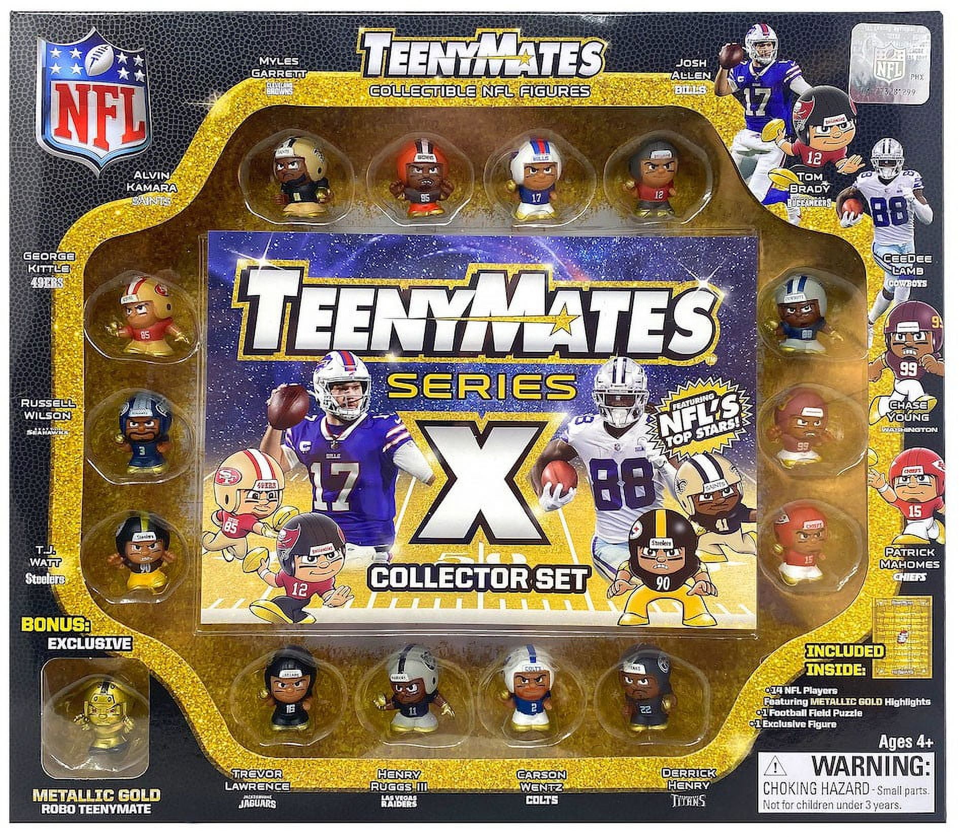 NFL TeenyMates Mini Sports Collectible Action Figures Series X Set