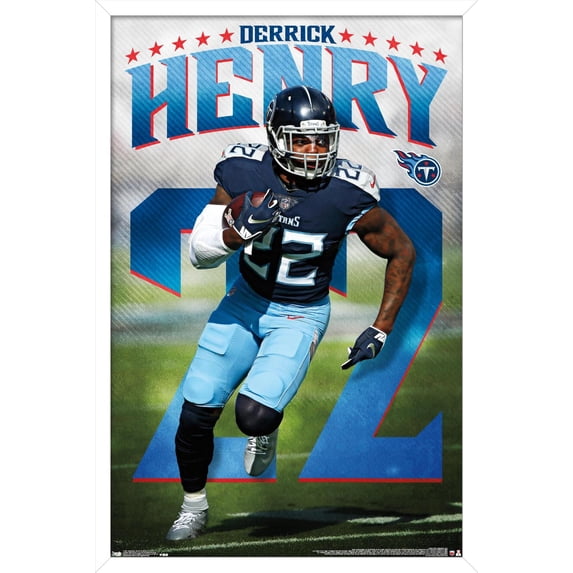 NFL Tennessee Titans - Derrick Henry 19 Wall Poster, 22.375" x 34", Framed