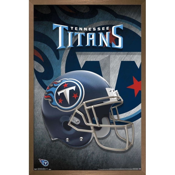 NFL Tennessee Titans - Helmet 18 Wall Poster, 14.725" x 22.375", Framed