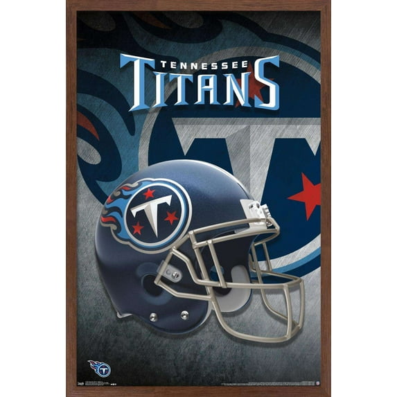 NFL Tennessee Titans - Helmet 18 Wall Poster, 14.725" x 22.375", Framed