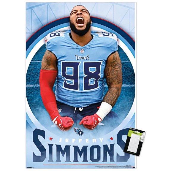 NFL Tennessee Titans - Jeffery Simmons 25 Wall Poster, 22.375" x 34"