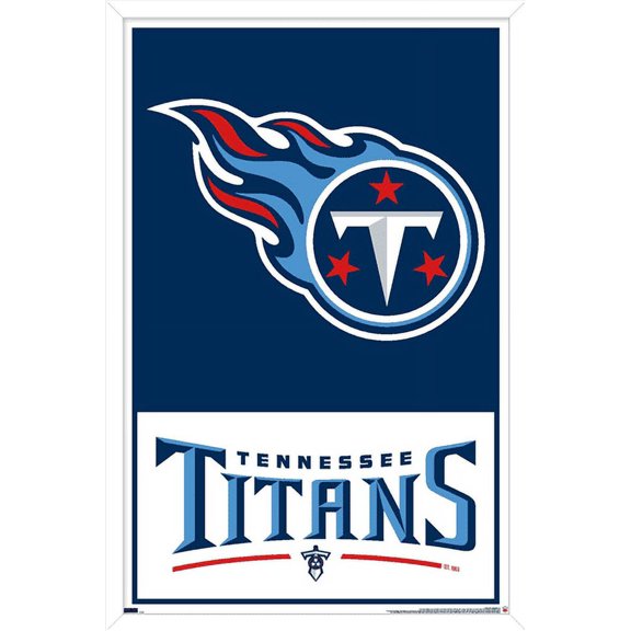 NFL Tennessee Titans - Logo 21 Wall Poster, 22.375" x 34", Framed