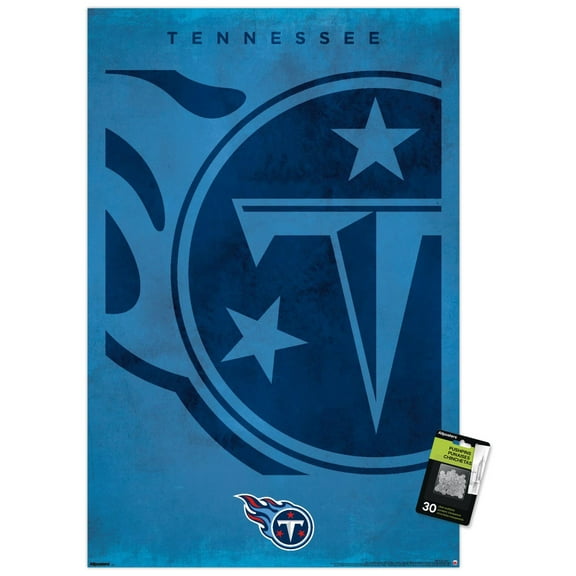 NFL Tennessee Titans - Logo 25 Wall Poster with Push Pins, 22.375" x 34"