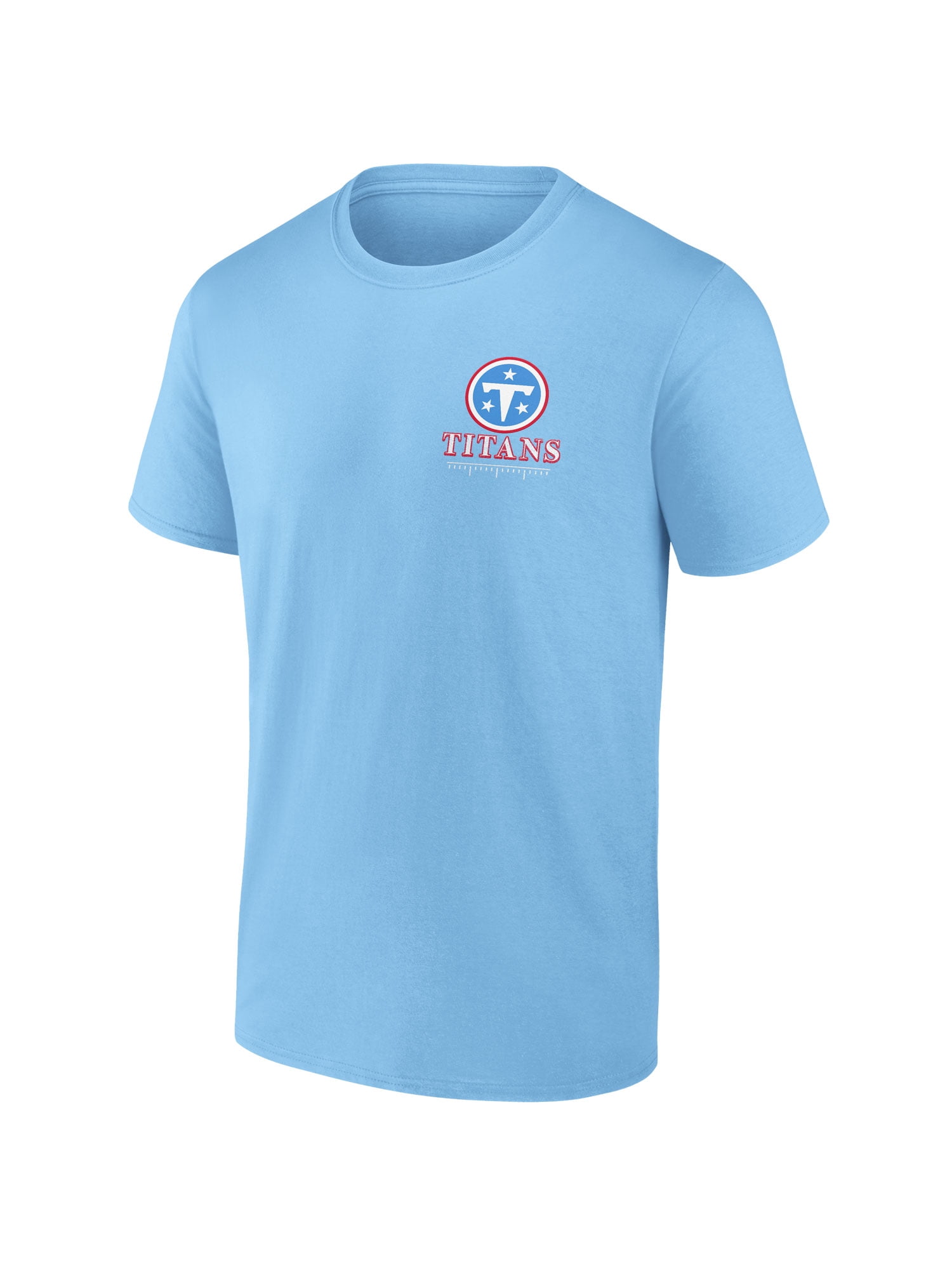 NFL Tennessee Titans Men's Cotton Faded Blue Short Sleeve T-Shirt