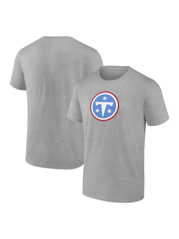 NFL Tennessee Titans Men's Cotton Gray Heather Short Sleeve T-Shirt
