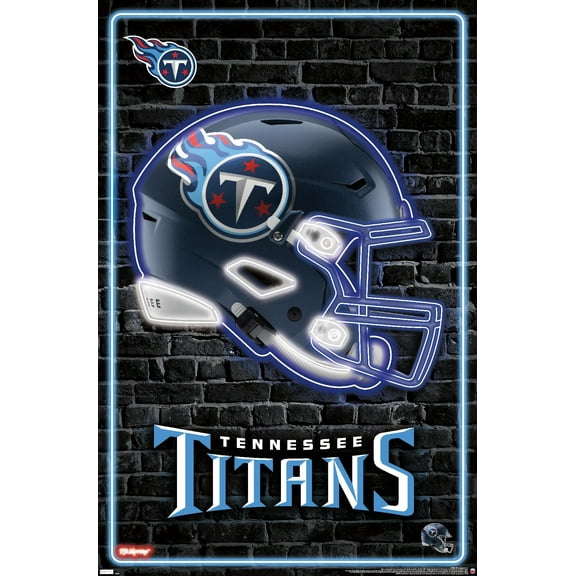 NFL Tennessee Titans - Neon Helmet 23 Wall Poster, 22.375" x 34"