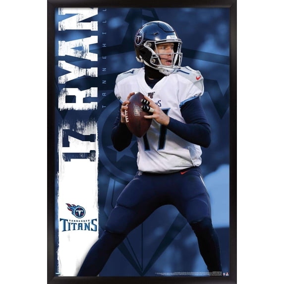 NFL Tennessee Titans - Ryan Tannehill 20 Wall Poster, 14.725" x 22.375", Framed