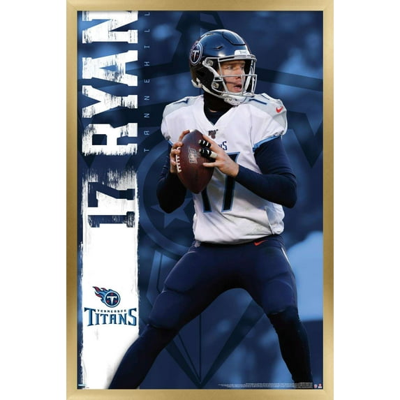 NFL Tennessee Titans - Ryan Tannehill 20 Wall Poster, 22.375" x 34", Framed