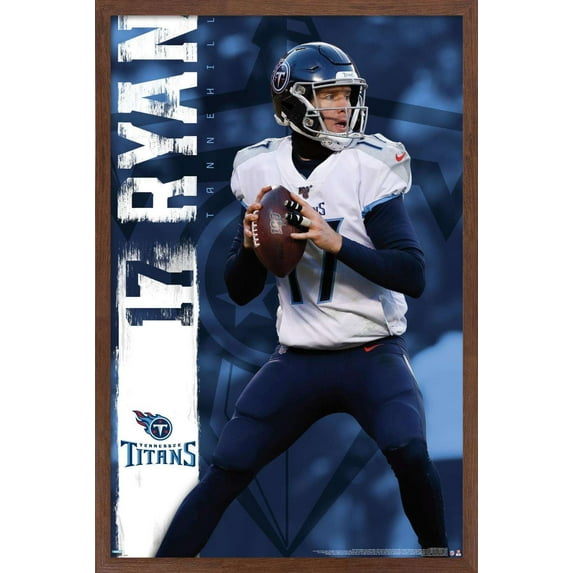 NFL Tennessee Titans - Ryan Tannehill 20 Wall Poster, 22.375" x 34", Framed