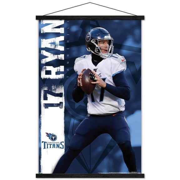 NFL Tennessee Titans - Ryan Tannehill 20 Wall Poster with Magnetic Frame, 22.375" x 34"