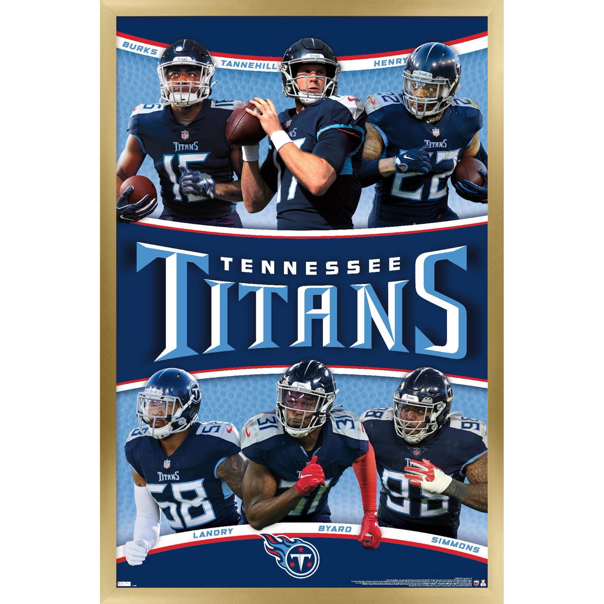 Trends International Nfl Tennessee Titans - Team 22 Framed Wall