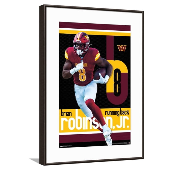 NFL Washington Commanders - Brian Robinson Jr. 24 Canvas Wall Poster, 14.725" x 22.375"