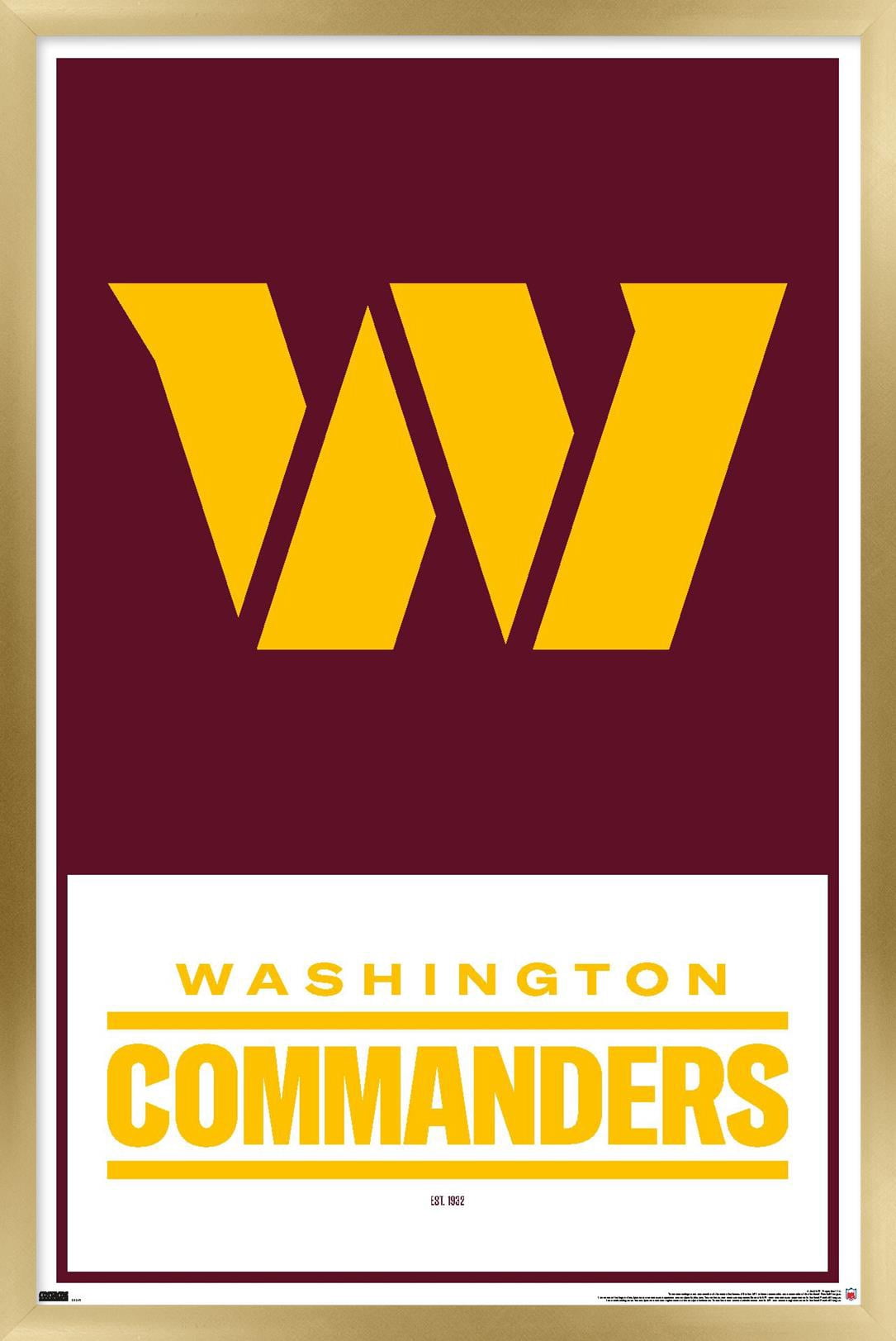 NFL Washington Commanders - Logo 22 Wall Poster, 14.725